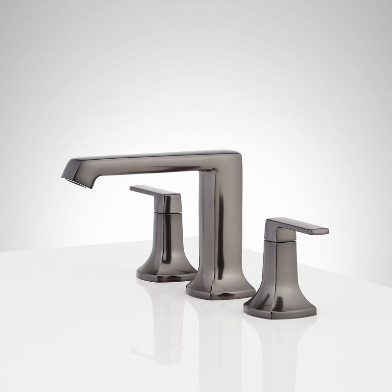 Sefina Widespread Bathroom Faucet - Gunmetal, Gunmetal