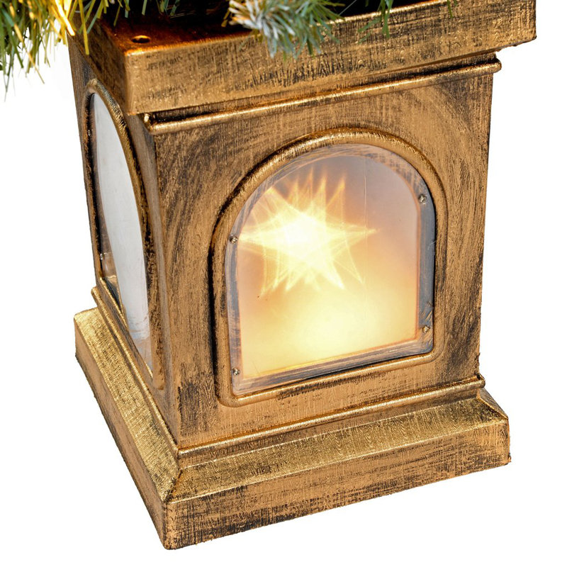 3.94' H Lighted Artificial Pine Christmas Tree