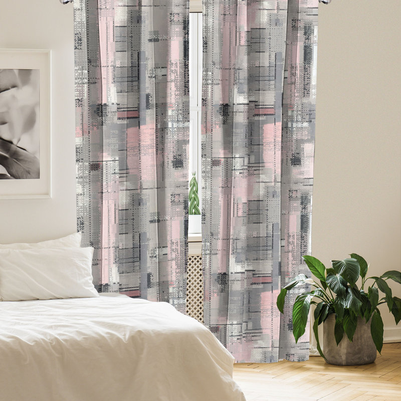 Algird Semi Sheer Curtain Pair