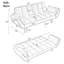 Edriel 74" Convertible Velvet Futon Sofa Bed With Adjustable Backrest-833533792