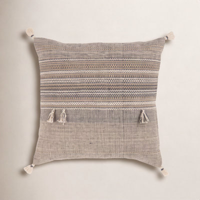 Hanadee Striped Cotton Throw Pillow