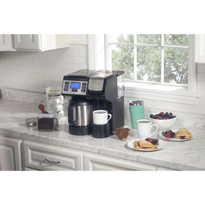Hamilton Beach Flexbrew Trio Coffee Maker With 12 Cup Stainless Steel Thermal Carafe