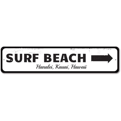 Panneau en aluminium Surf Beach