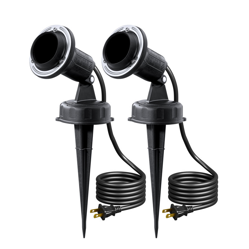 Matte Black Plug-in Spotlight
