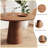 Modern Wooden circular dining table-1033680880