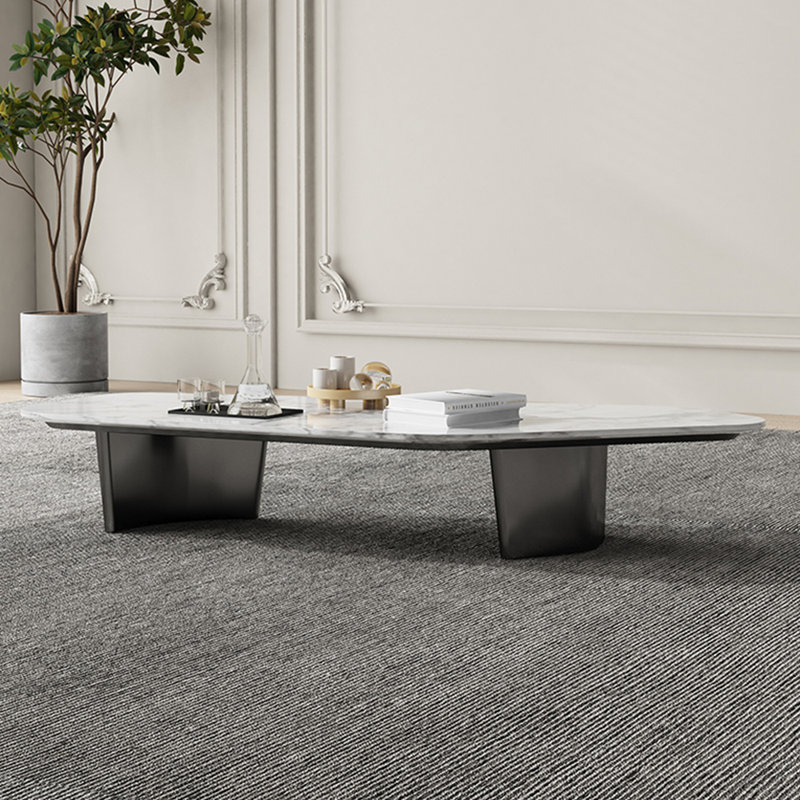 Table basse moderne simple en marbre