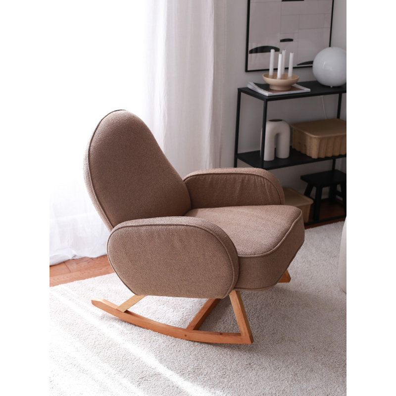 Bina Velvet Swivel Wingback Chair