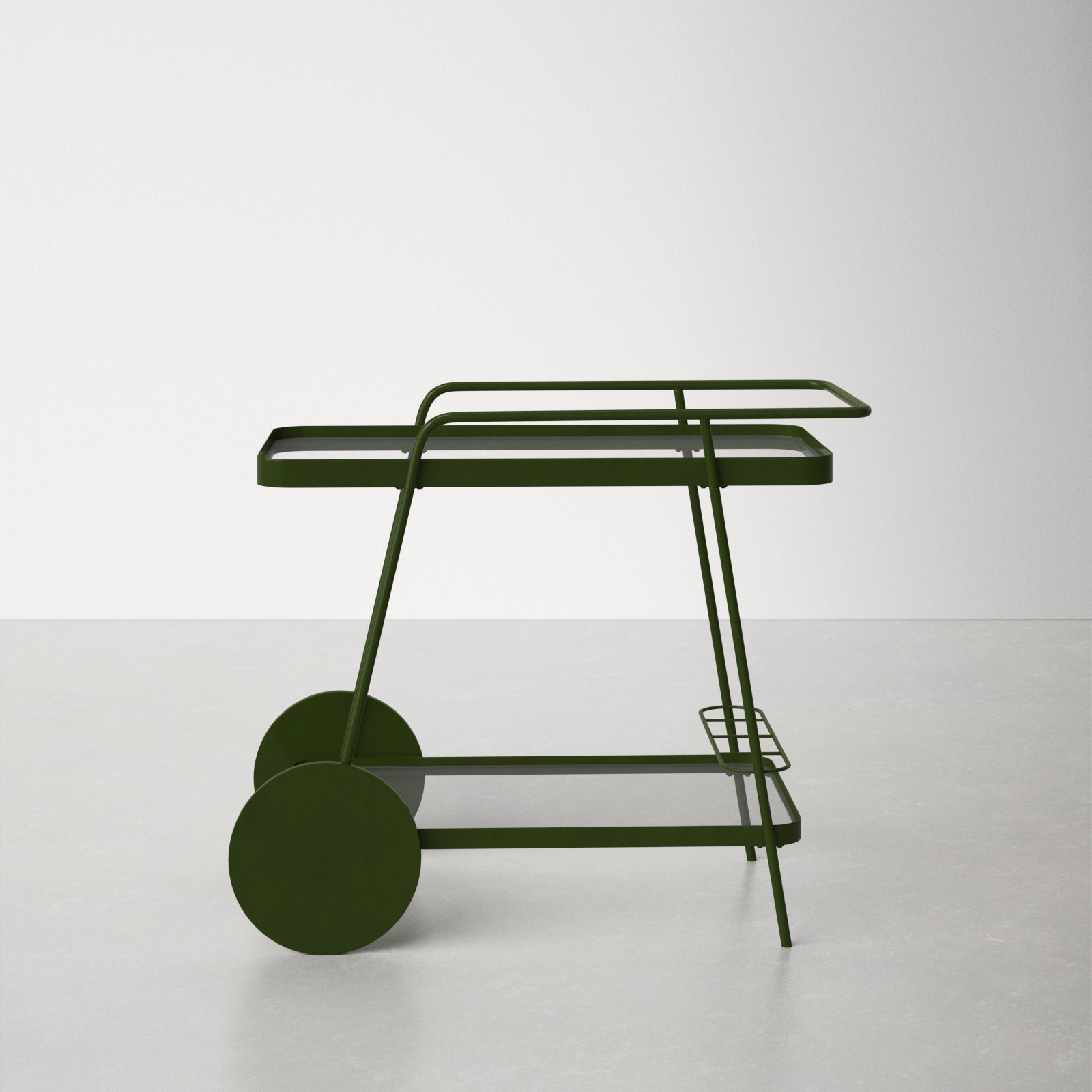 Cullin Metal Bar Cart, Green