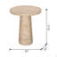 Table d'appoint ronde avec base piédestal