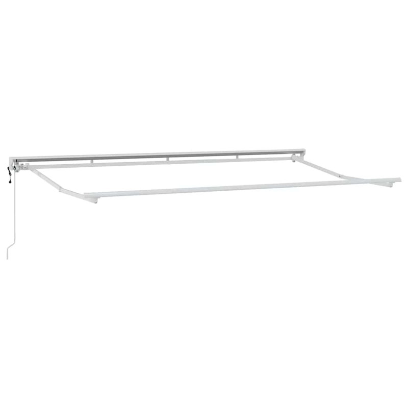 Awning Frame Retractable Anthracite, 400cm W x 200cm D, White