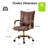 Lundgren Faux Leather Task Chair with Padded Arms-70066925