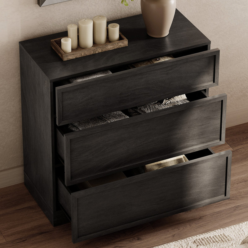 Ensemble de 3 pièces comprenant une commode de 160 cm avec 6 tiroirs et 2 tables de chevet avec 3 tiroirs, idéal pour la chambre à coucher.