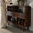 Portable partitioned tea cabinet