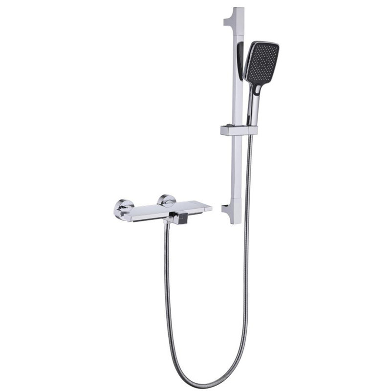 Wall Mounted Waterfall Bathtub Faucets, 3.43" Tub Filler Faucet with Hand Shower Bath Tub Faucets with Rough-in Valve, Chrome