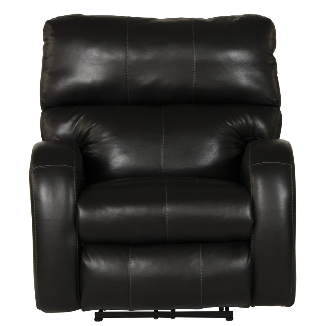 Friese Italian Leather Match Power Recliner with Power Adjustable Headrest Hokku Designs Body 