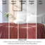 Ensemble de draps plats Southshore Fine Linens Vilano Springs couleur Marsala, microfibre doublement brossée 110 g/m², léger et lavable à la machine, 2 draps plats, taille standard-134857909-134857894