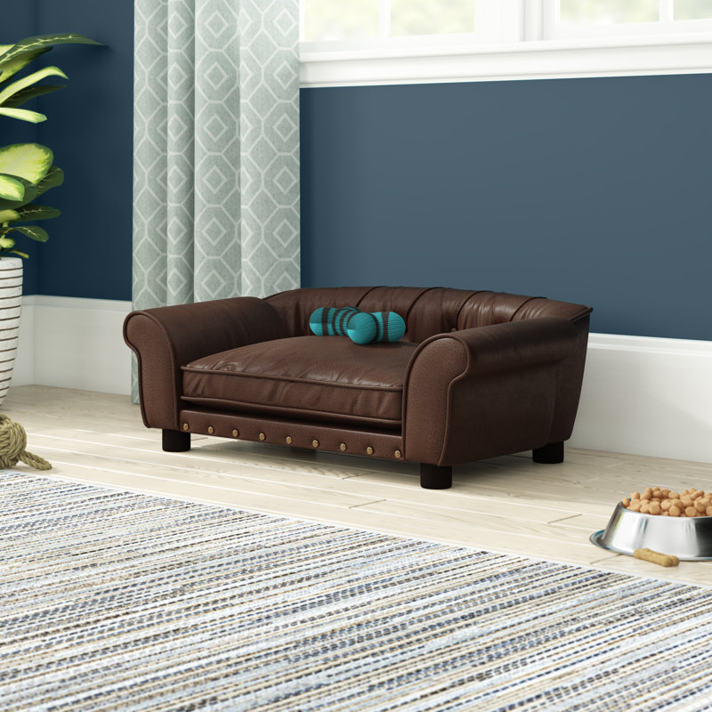 Faux Leather Pet Bed