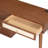 39" Retro Bohemian Style Wooden Makeup Vanity Set With Charging Plug&USB Port And Stool, Dressing Table With 3 Storage Drawers And 1 Rectangular Rattan Drawer
