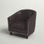 Fauteuil d'appoint en similicuir avec pieds en bois d'hévéa Marwood-560193252