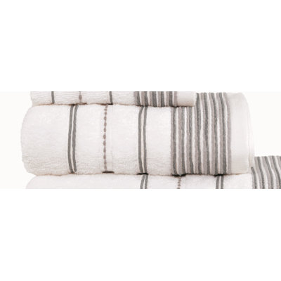 Dickinson Stripe 6 Piece Towel Bale Blush