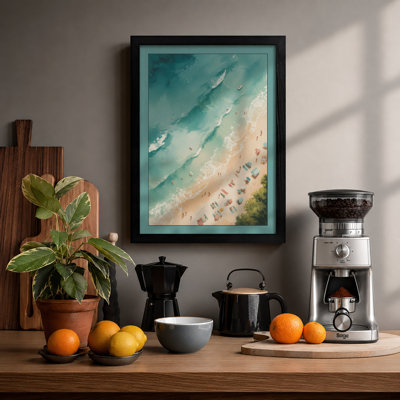 Beach From Above Coastal - Print
