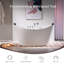 59 po X 28,7 po Baignoire de tourbillon autoportante à jets centraux à jets centraux - remplissage de baignoire en blanc