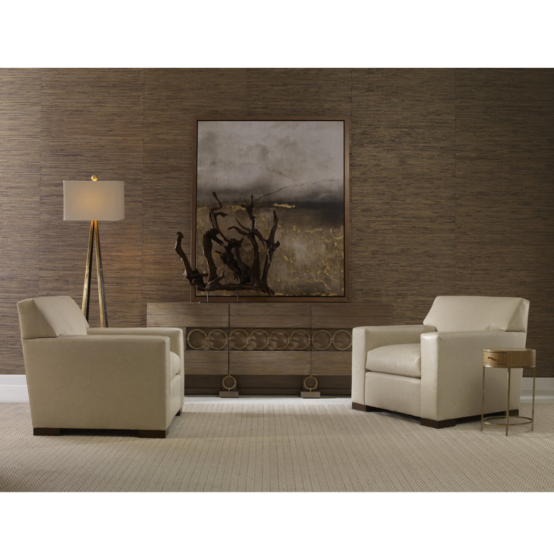 Fauteuil Elkins, Ébène vintage, Ivoire filigrane