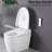 Heated Seat Smart Toilet, Night , Side Knob Flush. White Ceramic, 19.43In Height, 100.31Lb Package Weight Toilet Bidet , Heat, Foot Sensor 23.62In Self-Cleaning Nozzle