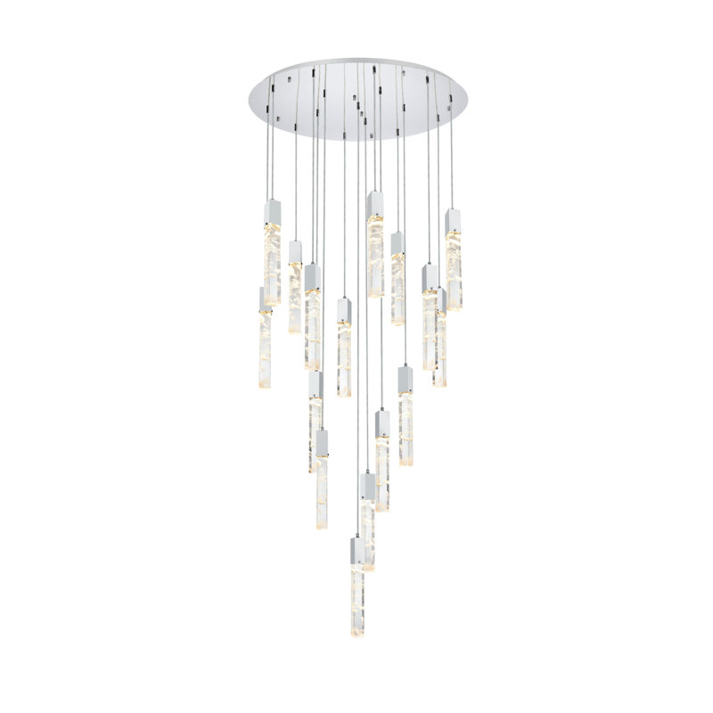 Lustre Aurora 36 pouces, Chrome chrome