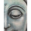 Peinture de Bouddha paisible avec cadre en bois
