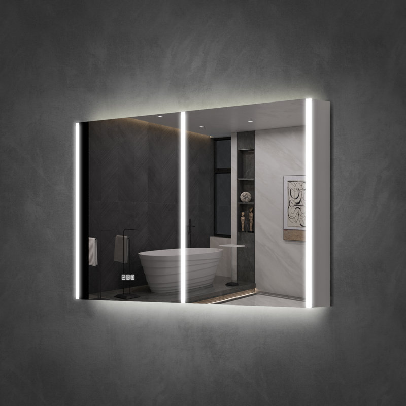 Armoire de toilette à miroir 48 po x l 30 po