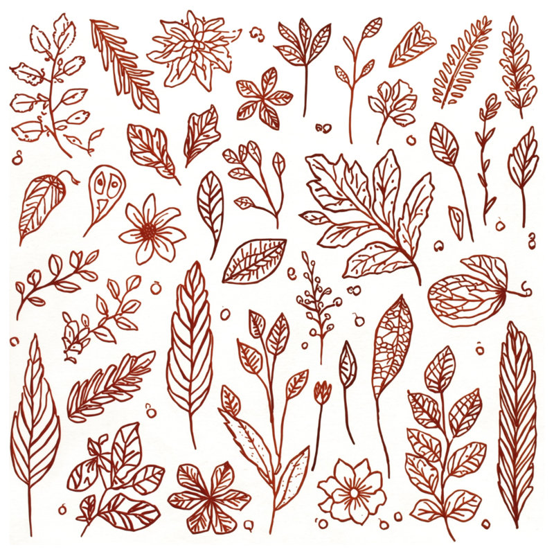 Tapisserie murale "Botanical Leaf", 104 po H x 88 po avec 4 œillets