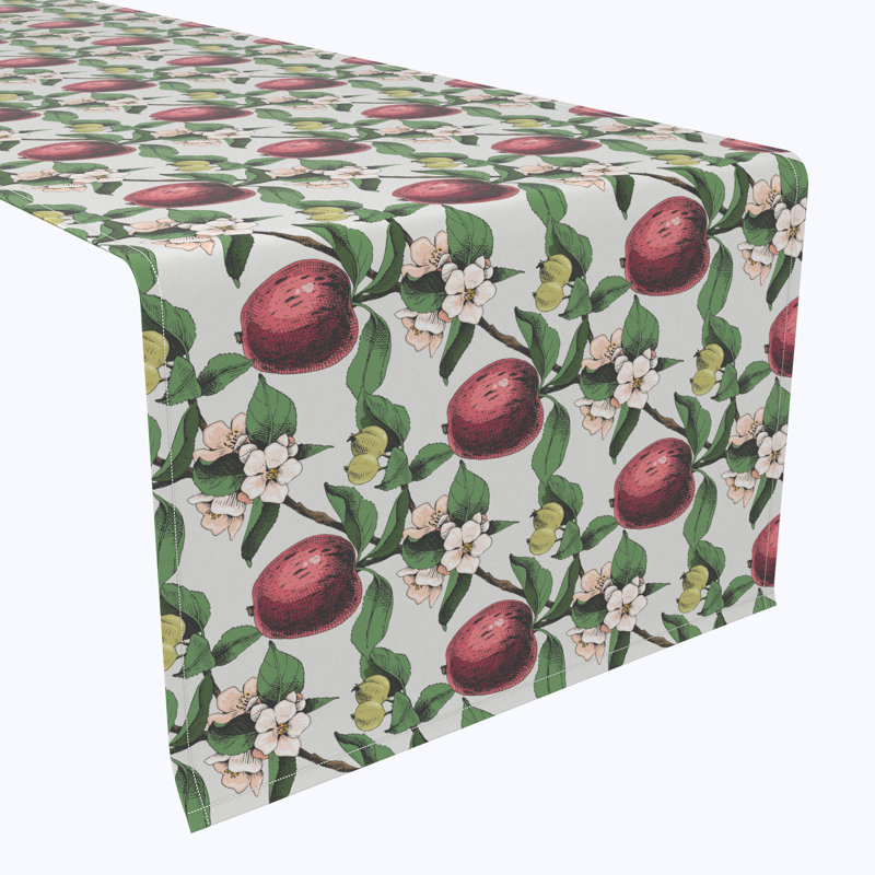 Apples in Branches Table Runner, 108" x 14"
