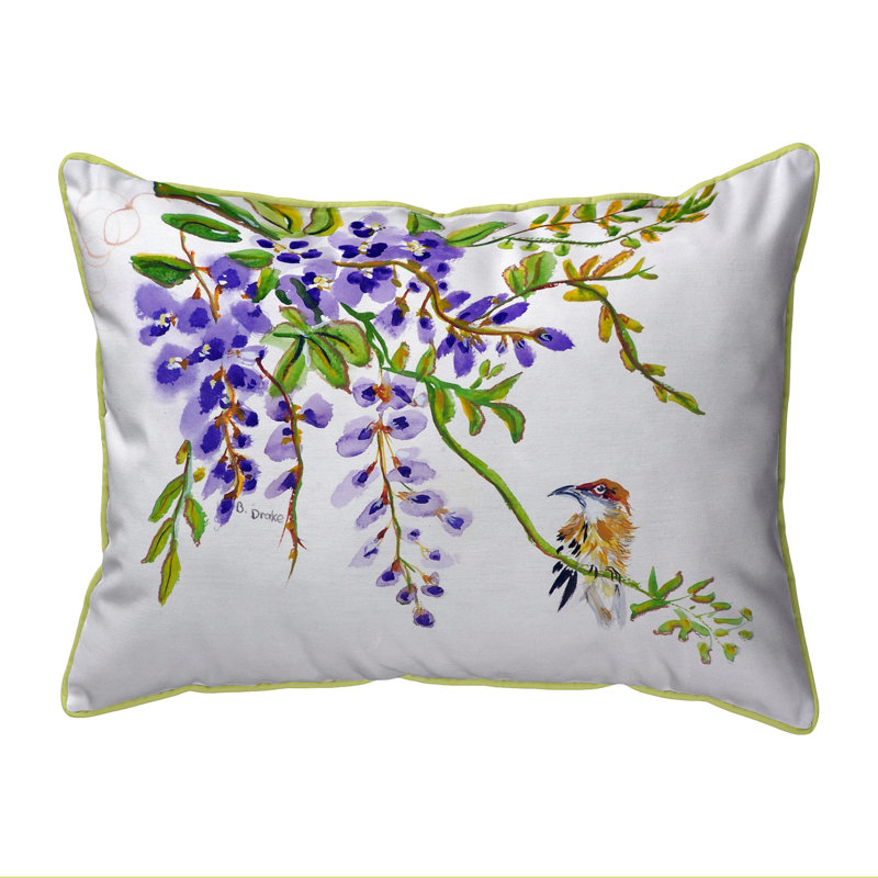 Coussin lombaire intérieur / extérieur Wisteria and Bird