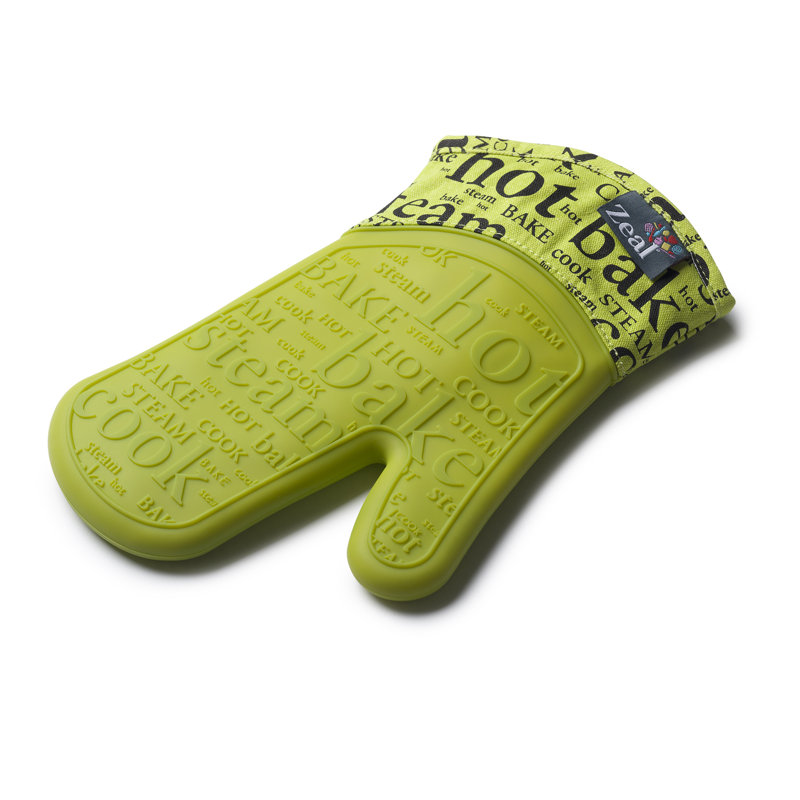 Zeal Cotton Oven Mitt, Lime Green