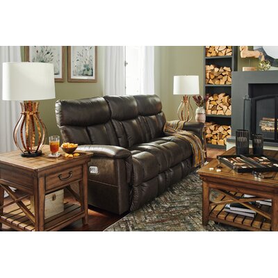 Mateo Leather Match Power Reclining Sofa with Power Headrests and Lumbar -  La-Z-Boy, 33X775 LB174858 FN 000 W2