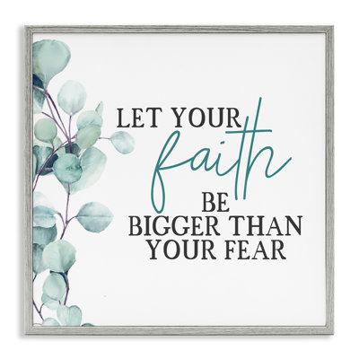 Reproduction d’art textuel, "Faith