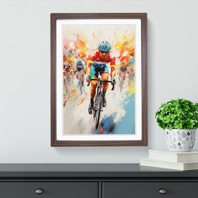 Tour de France Expressionism - Framed Print