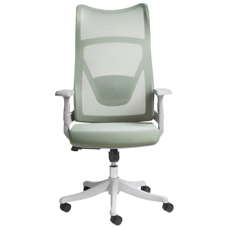 Office Chair Swivel BARD Fabric, Grey, Green