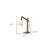 Hoffmann 25" Natural Wood Adjustable Height Table Lamp With White Bell Shade