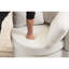 Chaise de rangement en tissu avec design ergonomique et base pivotante