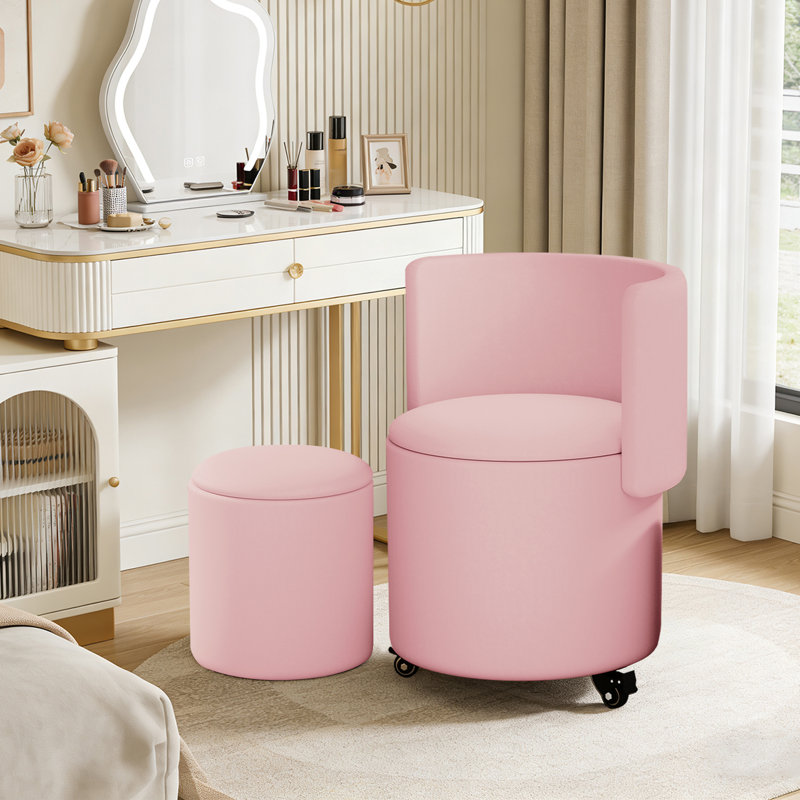 Side Chair, Pink