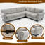 Modular 109.5" Sectional Sofa with Soft Cushions-983840940