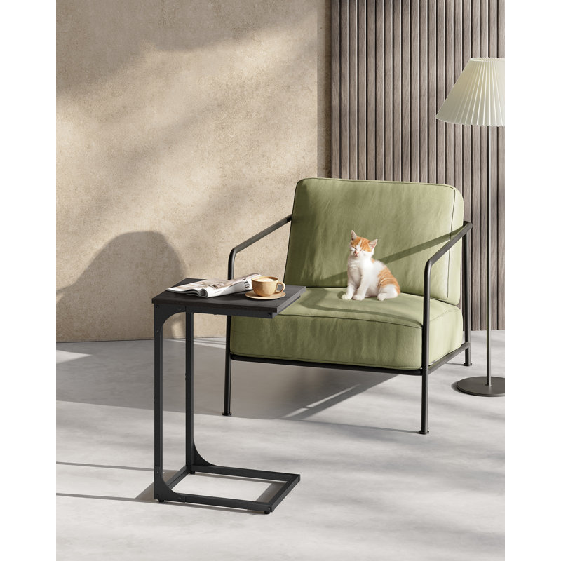Angenette Trestle End Table, Ebonised Oak, Black