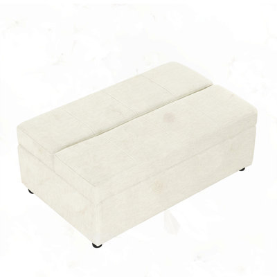 Lit simple avec repose-pieds pliant