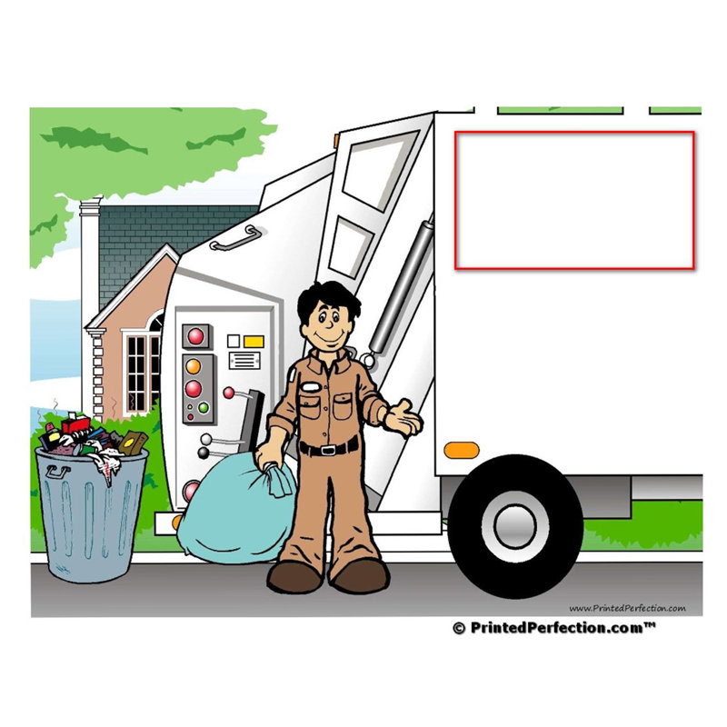 Personalized Name That Toon Trash Collector, Sanitation Engineer - Male Rhinestone Bordered Key Chain, Yes
