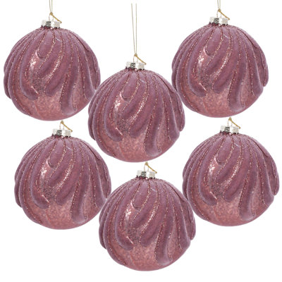 Goza D3.9" Glass Christmas Ball Ornaments for Holiday Tree & Party Displays
