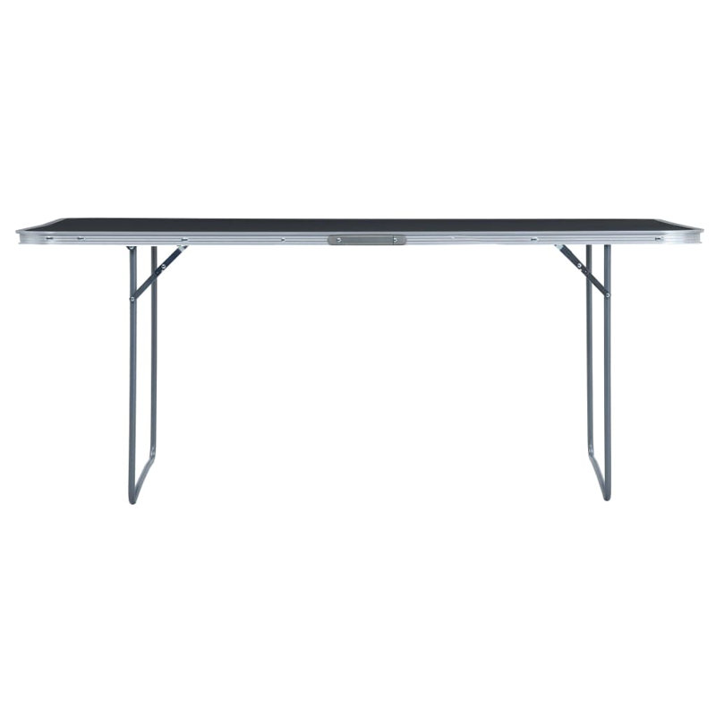 Glenwood Rectangular Fold-in-Half Adjustable Folding Table, 70cm H x 240cm W x 60cm D