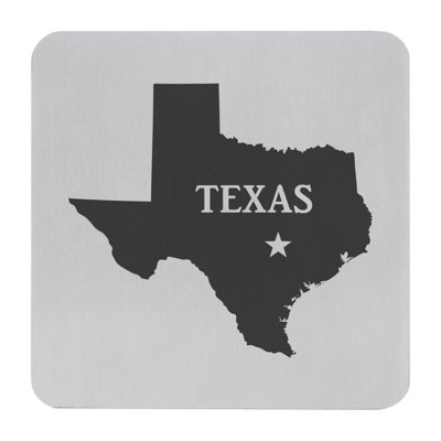 Stainless Steel Square 4 Piece Coaster Set