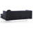 Pompano 83in Sofa Chaise, Black-2129700452